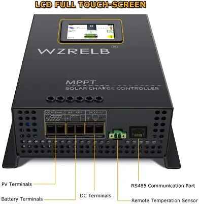 MPPT Solar Charge Controller 60A 36V Battery Regulator Charger LCD 170V PV Power • £199