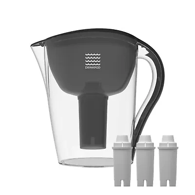 Alkaline Water Filter Pitcher- 8 Stages Pure Water Includes Pitcher & 3 Filters! • $49.99