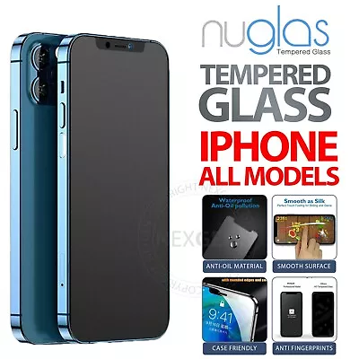 Nuglas Anti-Glare Matte Soft Finish Tempered Glass Screen Protector For IPhone • $11.90