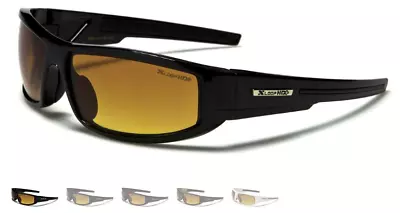 Xloop Sport Wrap HD Night Driving Vision Sunglasses Yellow HD+ Mens Glasses • $9.95