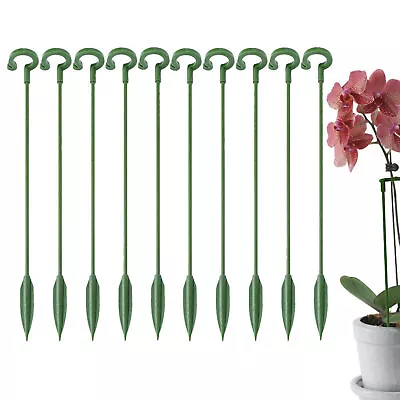 10PCS Plant Bow Support Stakes Garden Flower Planting Stake Single Stem Support • £4.67