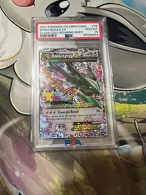 M Rayquaza-EX - 76/108 (Classic Collection) Celebrations Pokemon TCG PSA 10 • $38.99