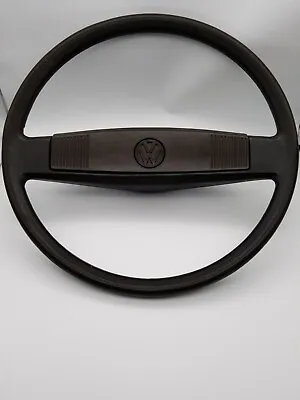 Vw Volkswagen Vanagon 1980-1984 Brown Center Horn Button Black Steering Wheel • $120