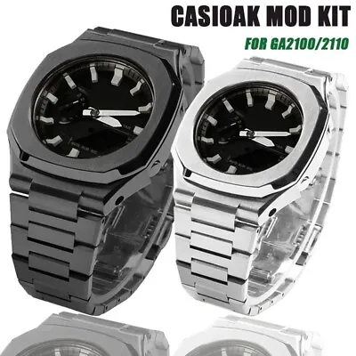 Nautilus Style Luxury Mod Kit For Casioak G-Shock GA2100/2110 Metal Case Strap • $75.99