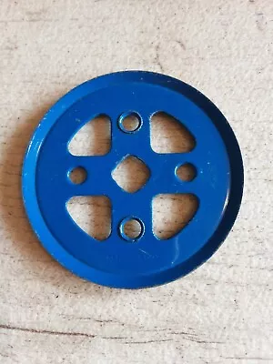 Meccano #20a 2  Pulley Without Boss For Clock Kit Blue 1970s • £2.25