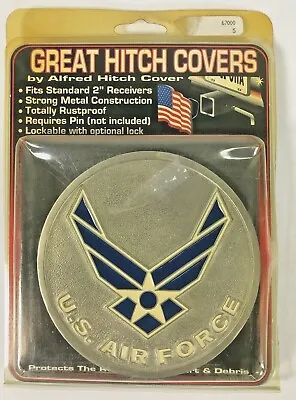 US Air Force Military Trailer Hitch Cover Metal Enamel US Patriotic Made In USA • $29.95