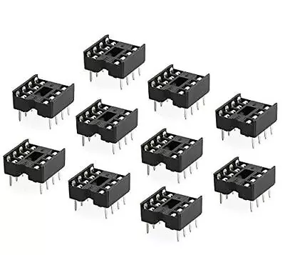 10pcs Dip-8 IC Socket Solder Type Double Row 8PIN DIP Integrated Circuit Dip8 • $2.33