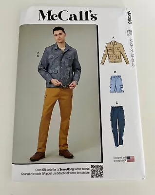 Simplicity Men’s Jacket Shorts & Pants Sewing Pattern No.M8393 • £14