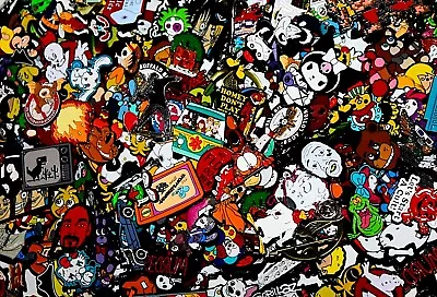 A LOT Of Pop Culture 200+ Enamel Pins-Anime Music Movies + Sanrio FNAF & More • $16.97