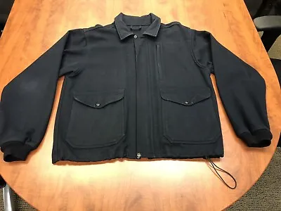 Filson Vintage Mackinaw Jacket Size Large Navy Great Condition • $185