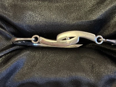 Silver Kit Heath Solid Bangle With Little Diamond In Centre Of Swirl KH 04 • £29.99
