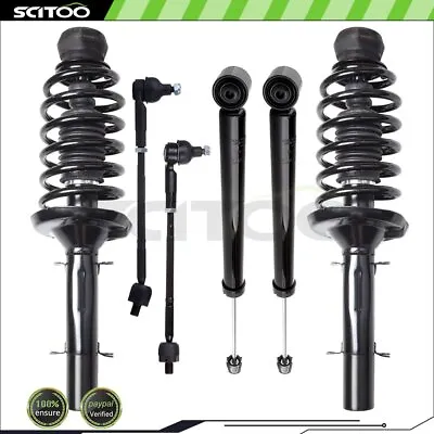 For VW Jetta Beetle Golf Front Complete Struts Tie Rod End & Rear Shock Kit Set • $180.18