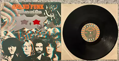 MARK FARNER Signed Autographed GRAND FUNK  SHININ' ON  3-D VINYL ALBUM LP • $65