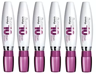 Maybelline Superstay 10 Hour Stain Gloss Luxurious Lilac 0.35 Oz (6 Pack) • $16.99