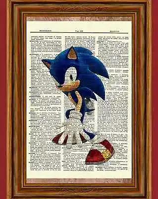 $5.98 • Buy Sonic The Hedgehog Dictionary Art Print Picture Poster Game Gaming Sega