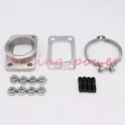 $99.99 • Buy 3  OD V-Band Flange To T3 Adapter COMPACT Flange Clamp Gasket Kit