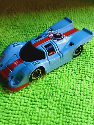 VINTAGE HO SLOT CAR TYCO PRO 8810 LIGHT BLUE ORANGE  PORSCHE 917. Parts Only.  • $19.99