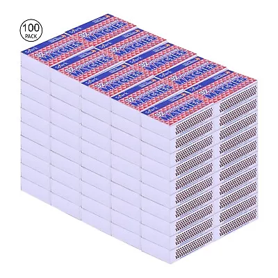 100 PACK Wooden Penny Matches 32 Count Strike On Box Kitchen/Camping/Fire/Candle • $16.49