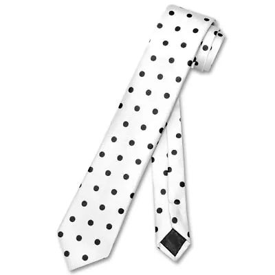 Vesuvio Napoli NeckTie Skinny Polka Dot Design Colors 2.5  Men's Narrow Neck Tie • $8.95