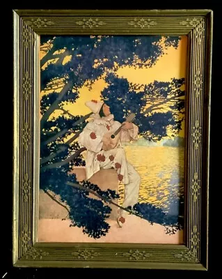 Maxfield Parrish “Pierrot” Original Framed Illust’n From 1st Ed Golden Treasury • $70