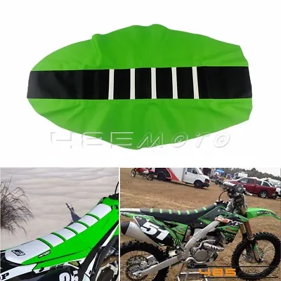 Off Road Ribbed Gripper Soft Seat Cover Rubber For Kawasaki KX 100 KX250 KX125 • $19