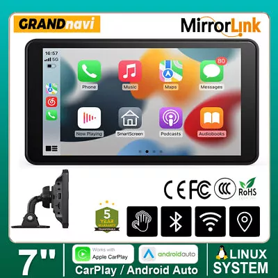 7 Inch Portable Multimedia Car Stereo Wireless Apple Carplay Android Auto Radio • $83.99