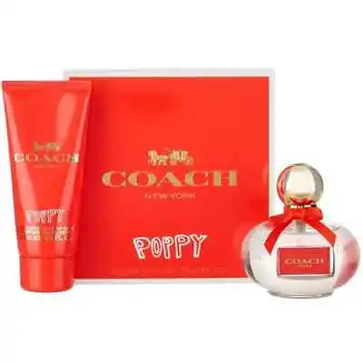 Coach Poppy 2pc Gift Set For Women EDP 3.3 Oz + Perfumed Body Lotion New In Box • $59.99