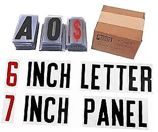 Changeable Outdoor Sign Letters 6” Portable Flex Letters 279 Count Helvetica  • $151.59