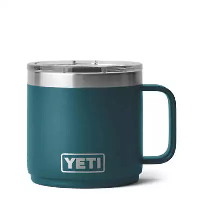 YETI Rambler 14oz Stackable Mug MS Agave Teal • $47.42