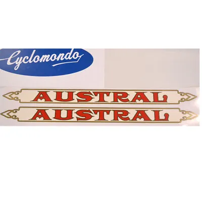 Austral Downtube Decals For Vintage Bicycle • $55