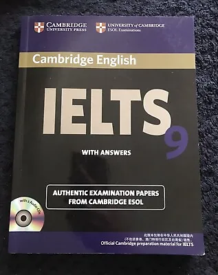 Cambridge English Official IELTS 9 With Answers Authentic Examination Papers • £9.30