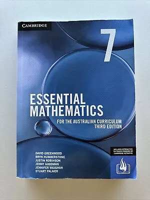 Essential Mathematics For The Australian Curriculum Year 7 Third Edition • $40