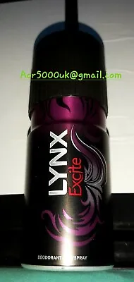 £15 • Buy Lynx Axe - EXCITE {Round Top/Can} 150ml Body Deodorant Spray Unused Vintage 