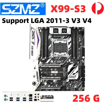 SZMZ X99 S3 Motherboard Support DDR4 Memory CPU 256G LGA 2011-3 Desktop Gaming • $211.49