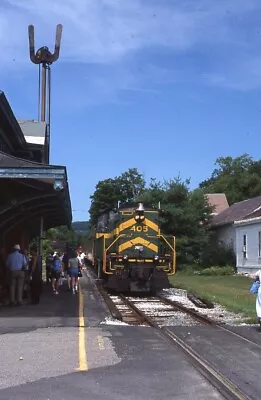 GNRC 405 Railroad Train Green Mountain CHESTER DEPOT VT Original Photo Slide • $4.99