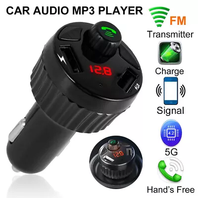 Car Bluetooth FM Transmitter Wireless Bluetooth 5.0 FM Radio Adapter With FaUwa • $11.39