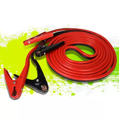 20ft 2 Gauge Booster Jumper Cable Emergency Car Battery Start Heavy Duty 600amp • $36.50