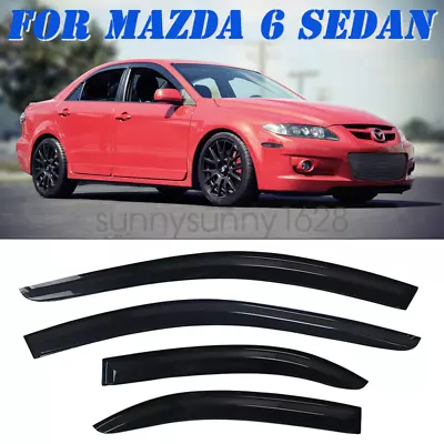 For Mazda 6 GG 【Sedan】 2002-2007 Weathershields Weather Shields Window Visors • $39.99