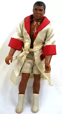 Vintage Muhammad Ali 10  Figure 1975 Mego W/ Robe Shorts Shoes Cassius Clay Doll • $74.99