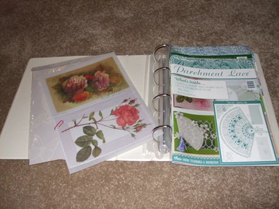 £10 • Buy PARCHMENT LACE Magazines X 4 With 3 GRIDS And BINDER