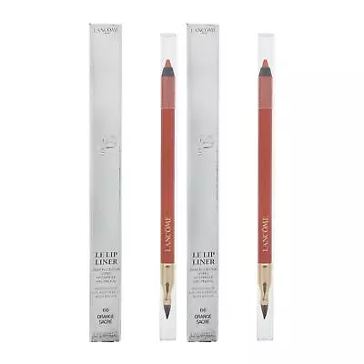 Lancome Le Lip Liner Waterproof Lip Liner Pencil With Brush - 66 Orange Sacre X2 • £18