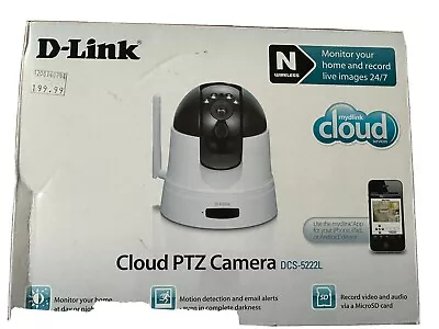 D-link Dcs-5222L Cloud PTZ Camera Motion Detection Email Alerts  • £80