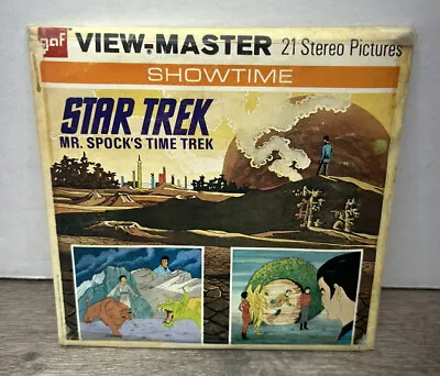 View-Master Star Trek Mr. Spock's Time Trek 3 Reel Packet Book B555 Vintage 1974 • $21.21