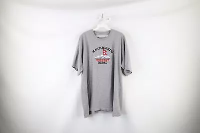 Vintage 90s Streetwear Mens Large Spell Out Kathmandu Mt Everest Nepal T-Shirt • $39.95