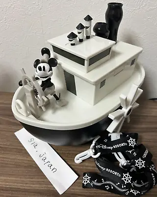 Tokyo Disney Resort Mickey Mouse Steamboat Willie Popcorn Bucket There Is Burnt • $39.88