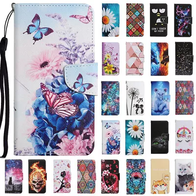 $14.89 • Buy For OPPO A53S A54S A52 A72 A77 Patterned Magnetic Flip Leather Wallet Case Cover