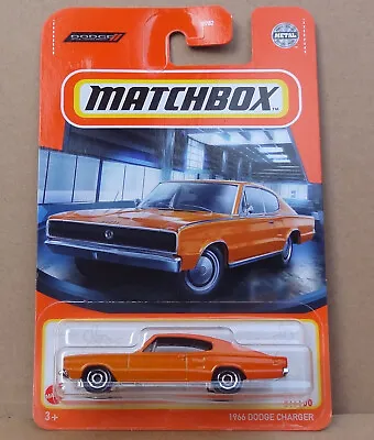 Matchbox 2021 - 1966 Dodge Charger - 1st RELEASE In Metallic Orange - Long Card • £4.99