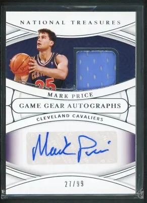 2021-22 Mark Price 27/99 Auto Jersey Panini National Treasures Autographs • $24.99