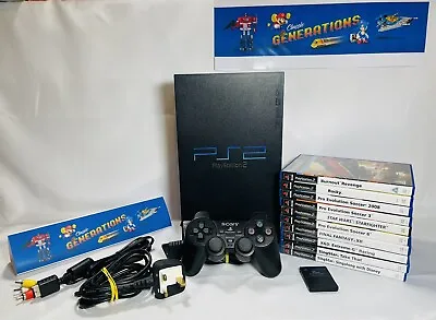 Sony PlayStation 2 PS2 Console TESTED WORKING Official Pad PREMIUM 10 Free Games • £99.99