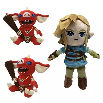 The Legend Of Zelda Breath Of The Wild Bokoblin Stuffed Plush Doll Toy Kids Gift • £10.59